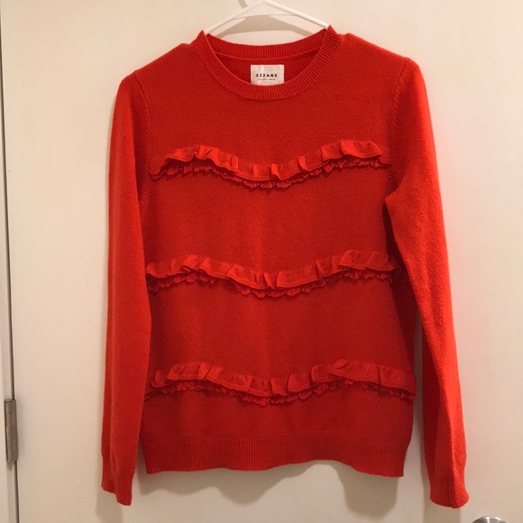Sézane Andrea Red sweater - Picture 3 of 4